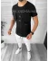 Tricou barbati slim fit negru B8519 P20-3.2